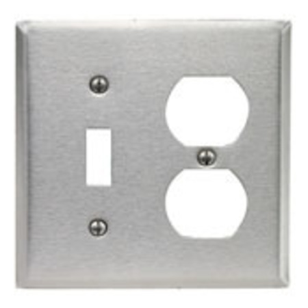 LEVITON Combination 2 Gang Wallplate 84005-40